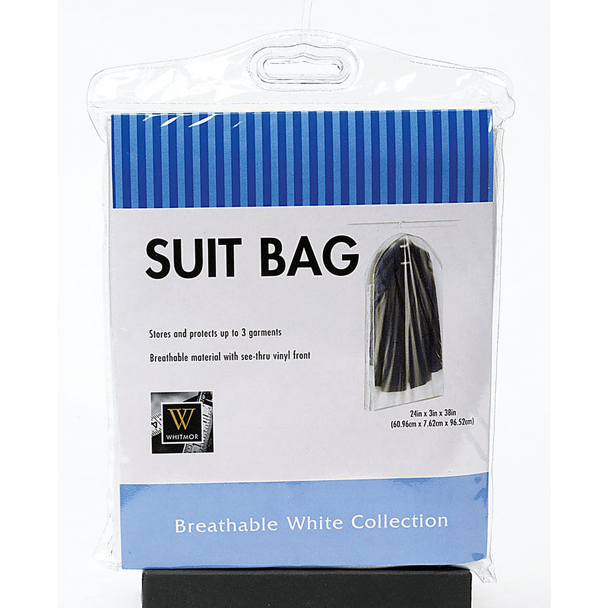Whitmor - 5003-21 - 24 in. H x 3 in. W x 38 in. L Vinyl Hanging Suit Bag - 1/Pack