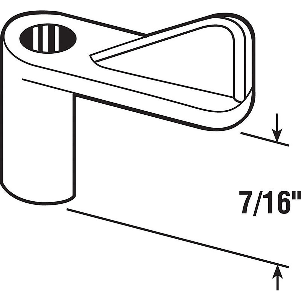 Prime-Line - L 5769 - Gray Plastic Screen Clip For 7/16 inch 4 pk
