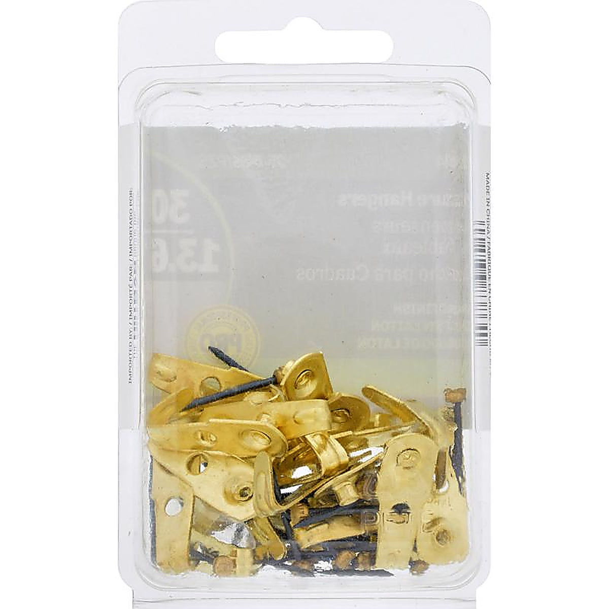 Hillman - 42084 - AnchorWire Brass-Plated Classic Picture Hanger 30 lb 25 pk