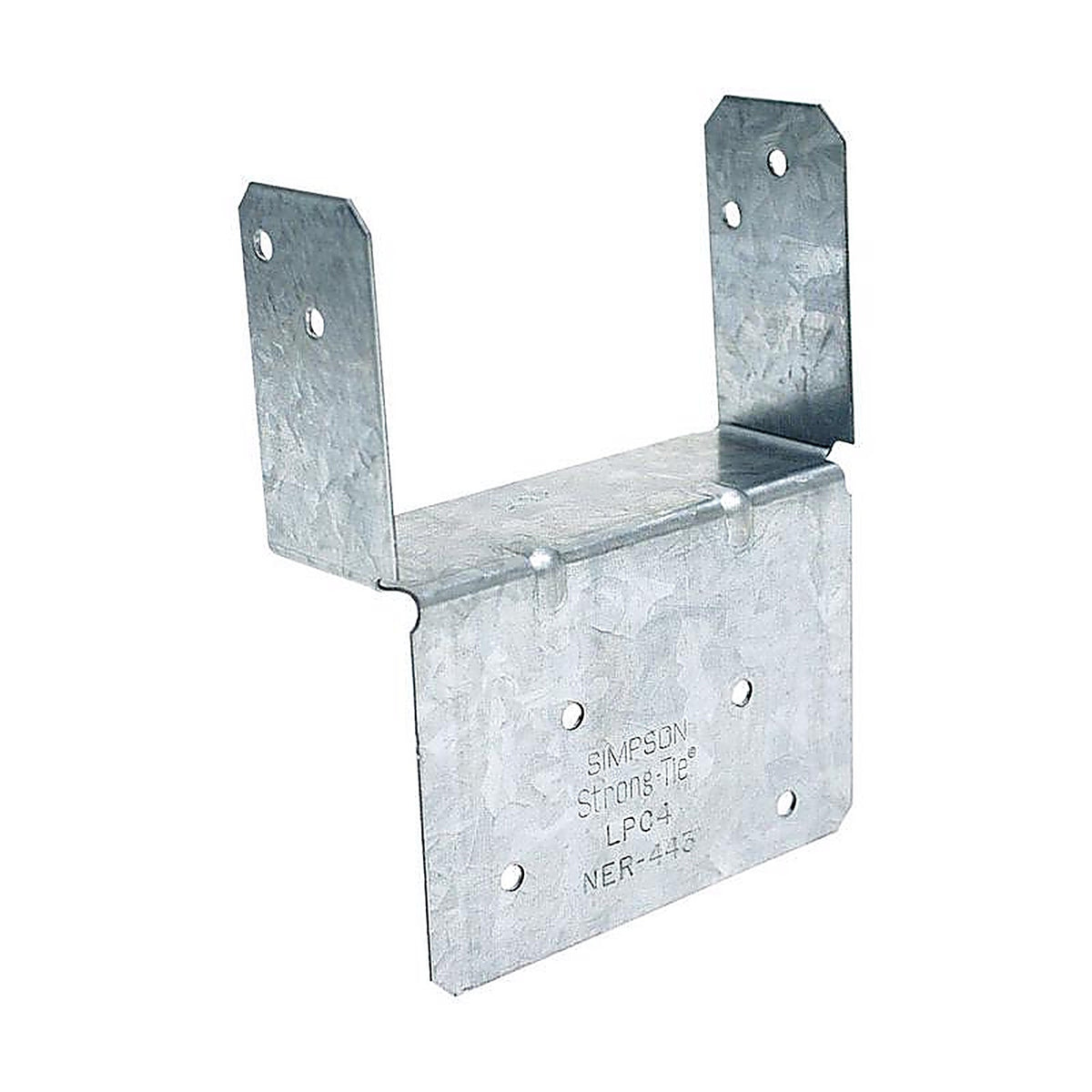 Simpson Strong-Tie - LPC4Z - ZMax 1.25 in. H x 2.56 in. W 18 Ga. Galvanized Steel End Post Cap