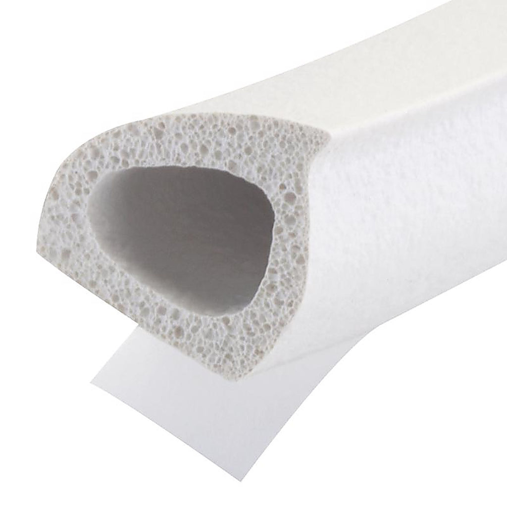 M-D - 43846 - White Rubber Weatherstrip For Windows, Doors and Windows 17 ft. L x 3/8 in.