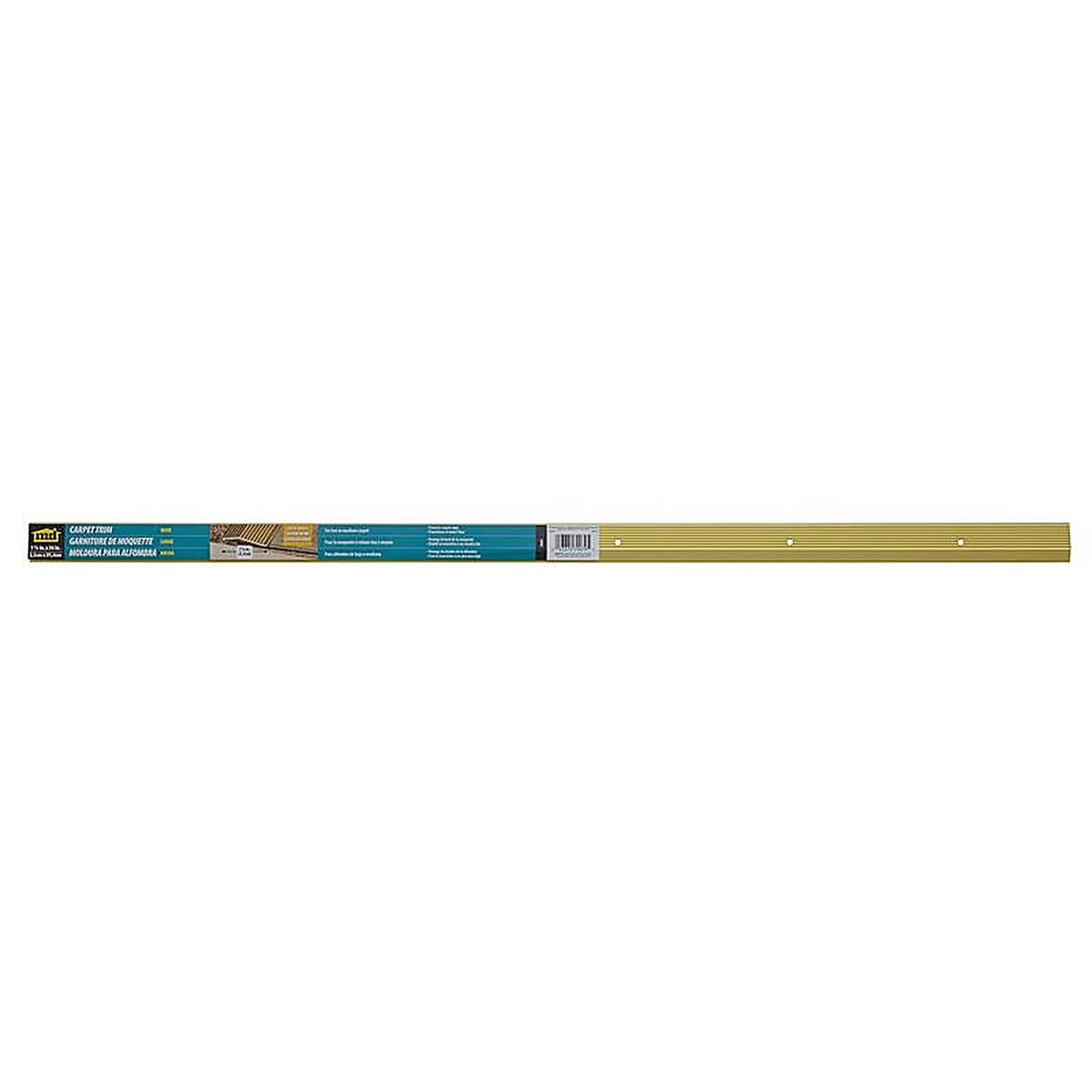 M-D - 79079 - 36 in. L Prefinished Satin Brass Aluminum Carpet Trim