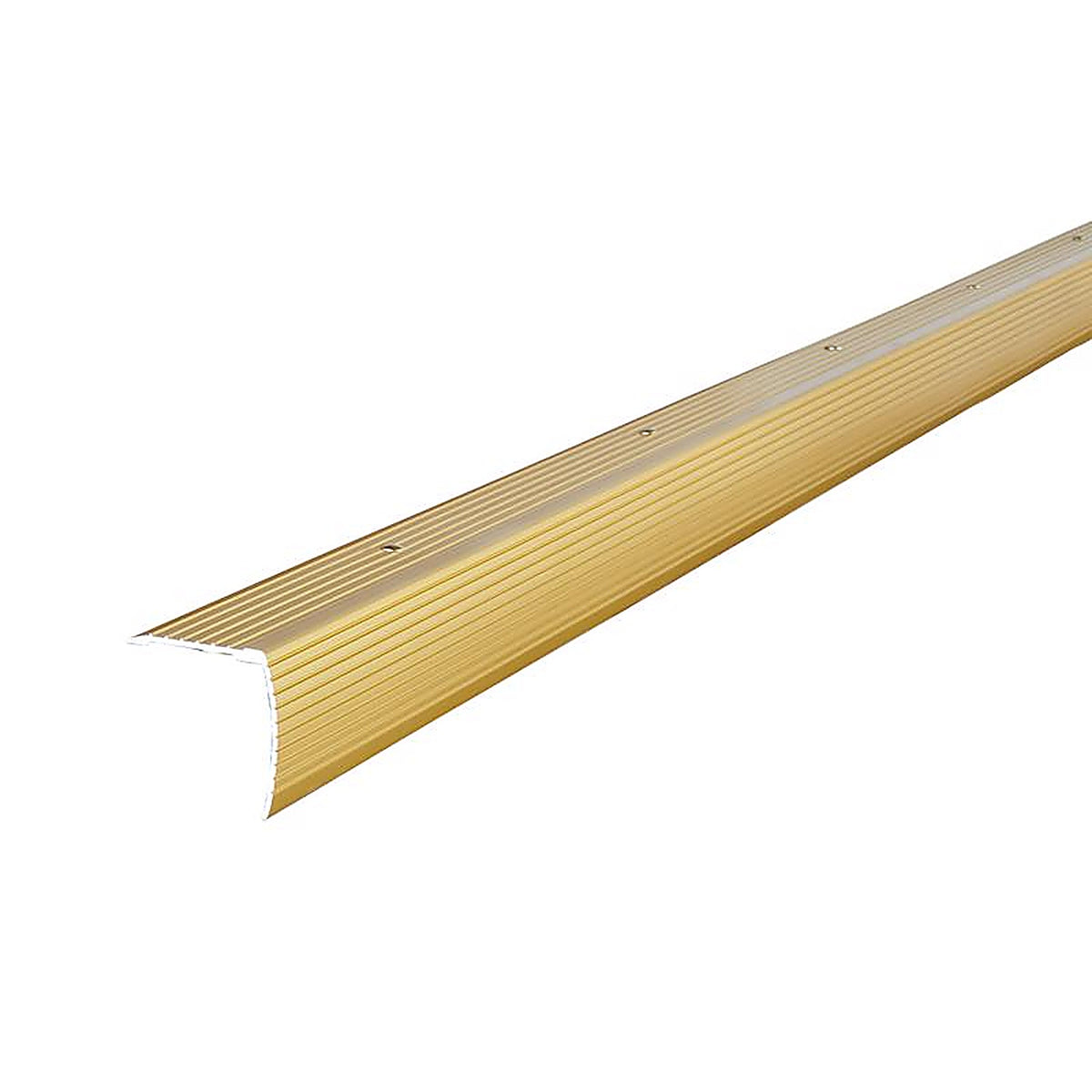 M-D - 79020 - 1-1/8 in. H X 36 in. L Prefinished Satin Brass Aluminum Stair Edge