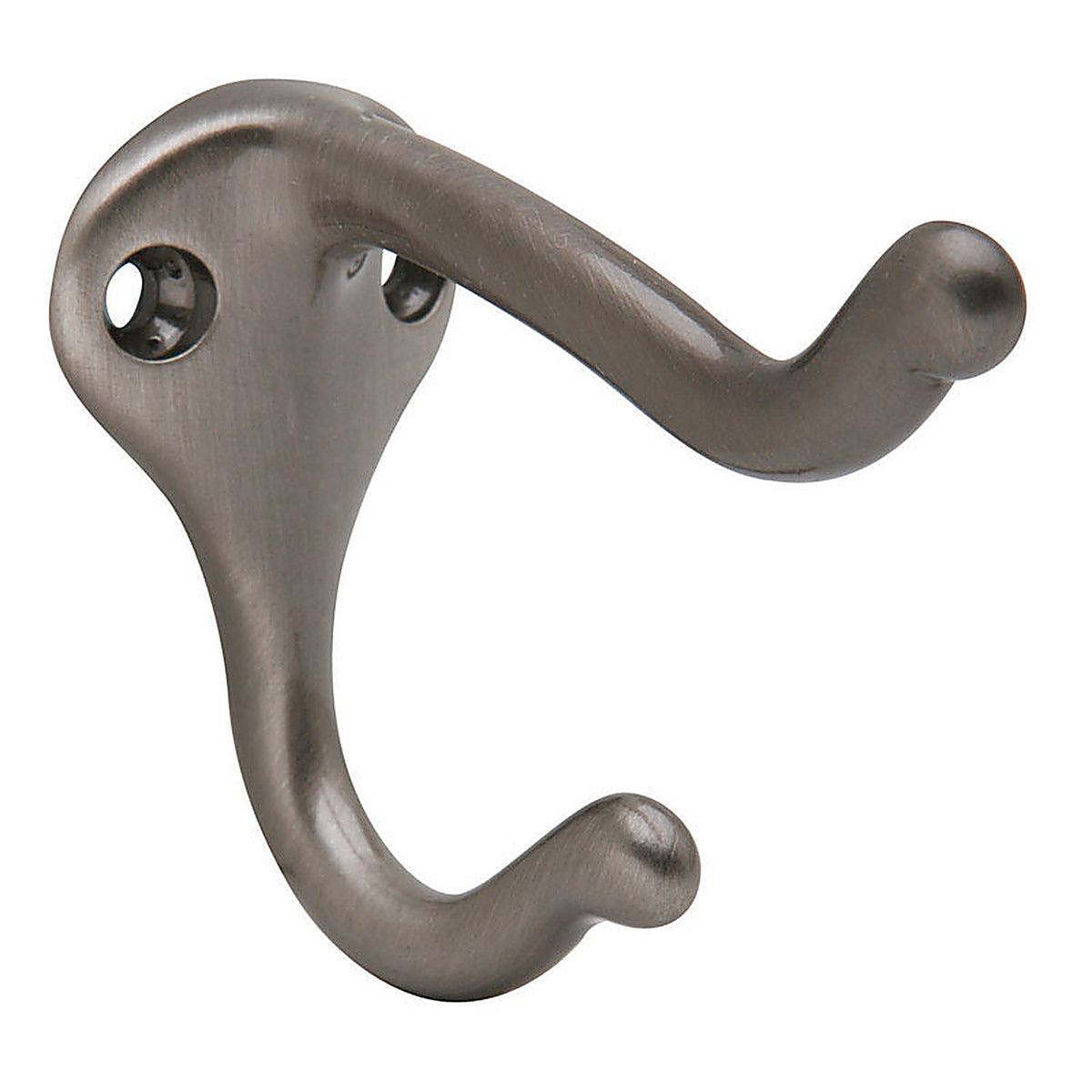 Schlage - SPS571MB-620 - 1-3/4 in. L Pewter Brass Medium Coat and Hat Hook 1 pk