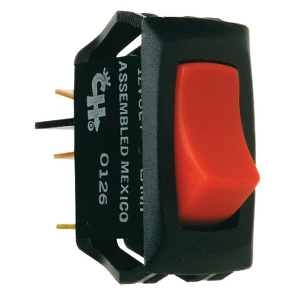 Cole Hersee - 54012 - SPST Off-On Rocker Switch, red pilot light