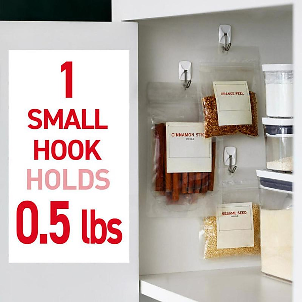 3M - 17067 - Command Small Plastic Wire Hooks 1-5/8 in. L - 3/Pack