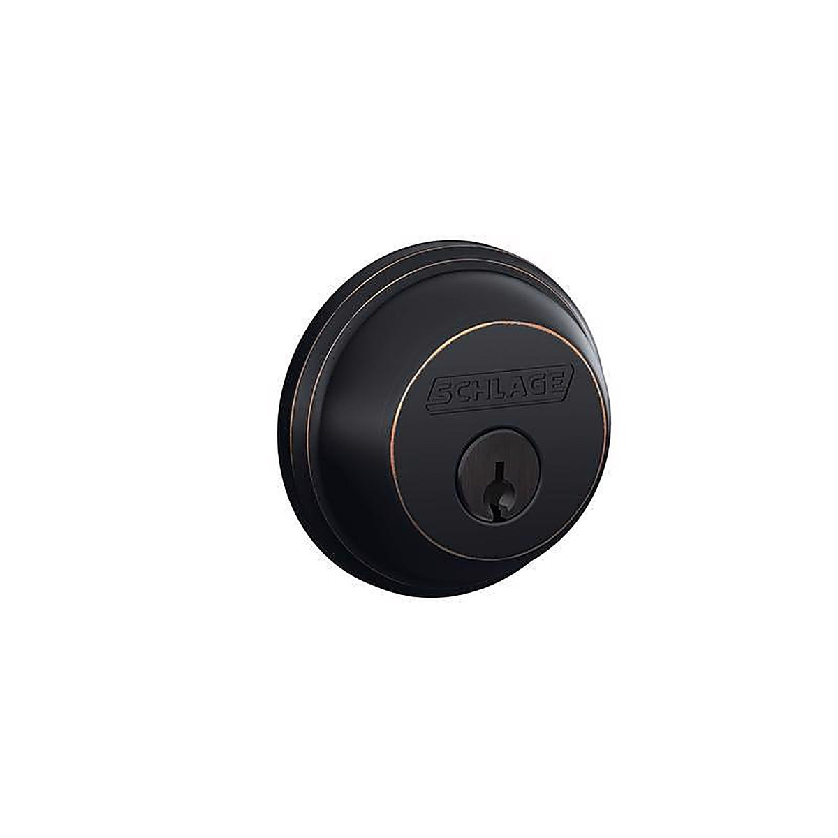 Schlage - B60 N G 716 - Aged Bronze Zinc Single Cylinder Deadbolt