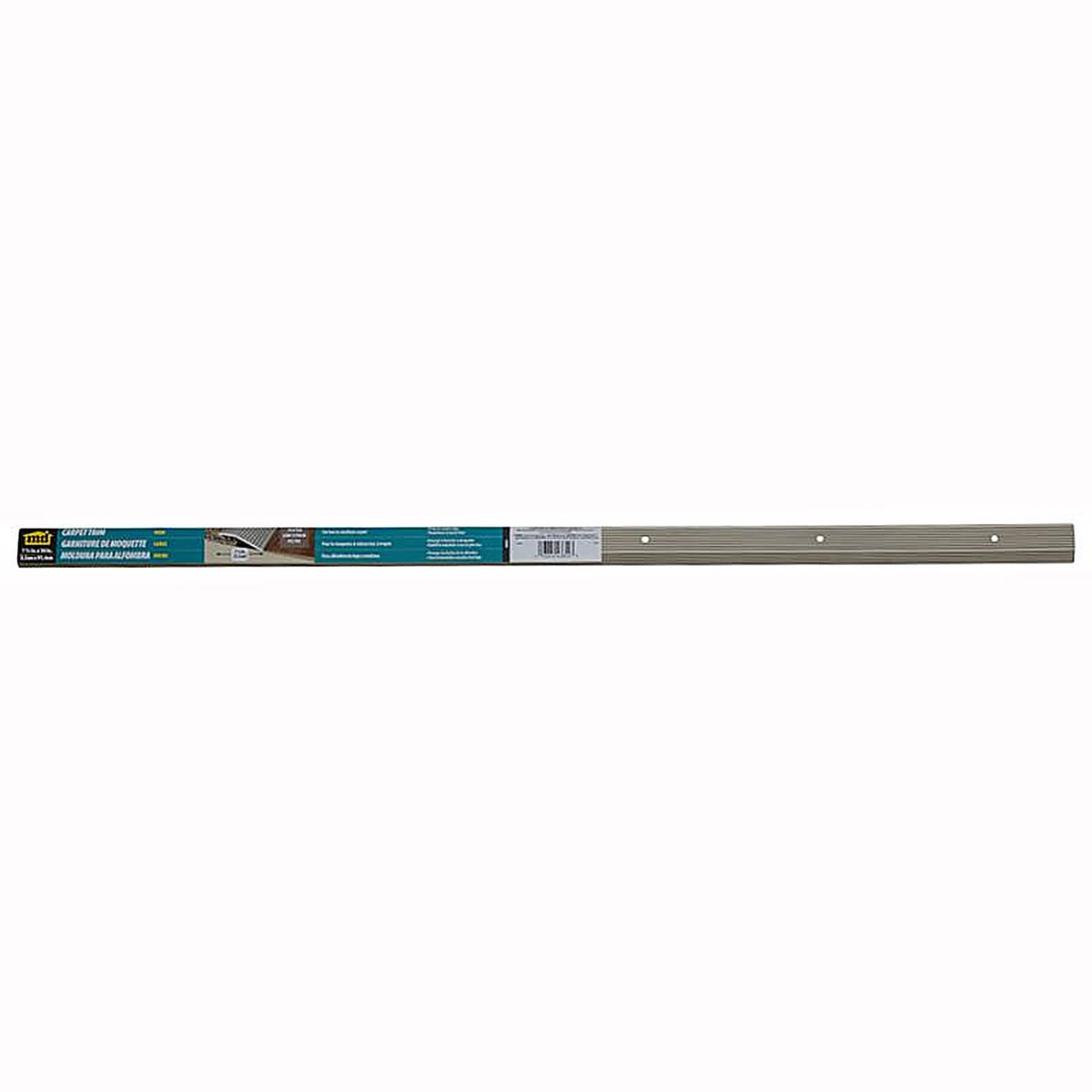 M-D - 43854 - 0.29 in. H X 36 in. L Pewter Silver Aluminum Carpet Trim