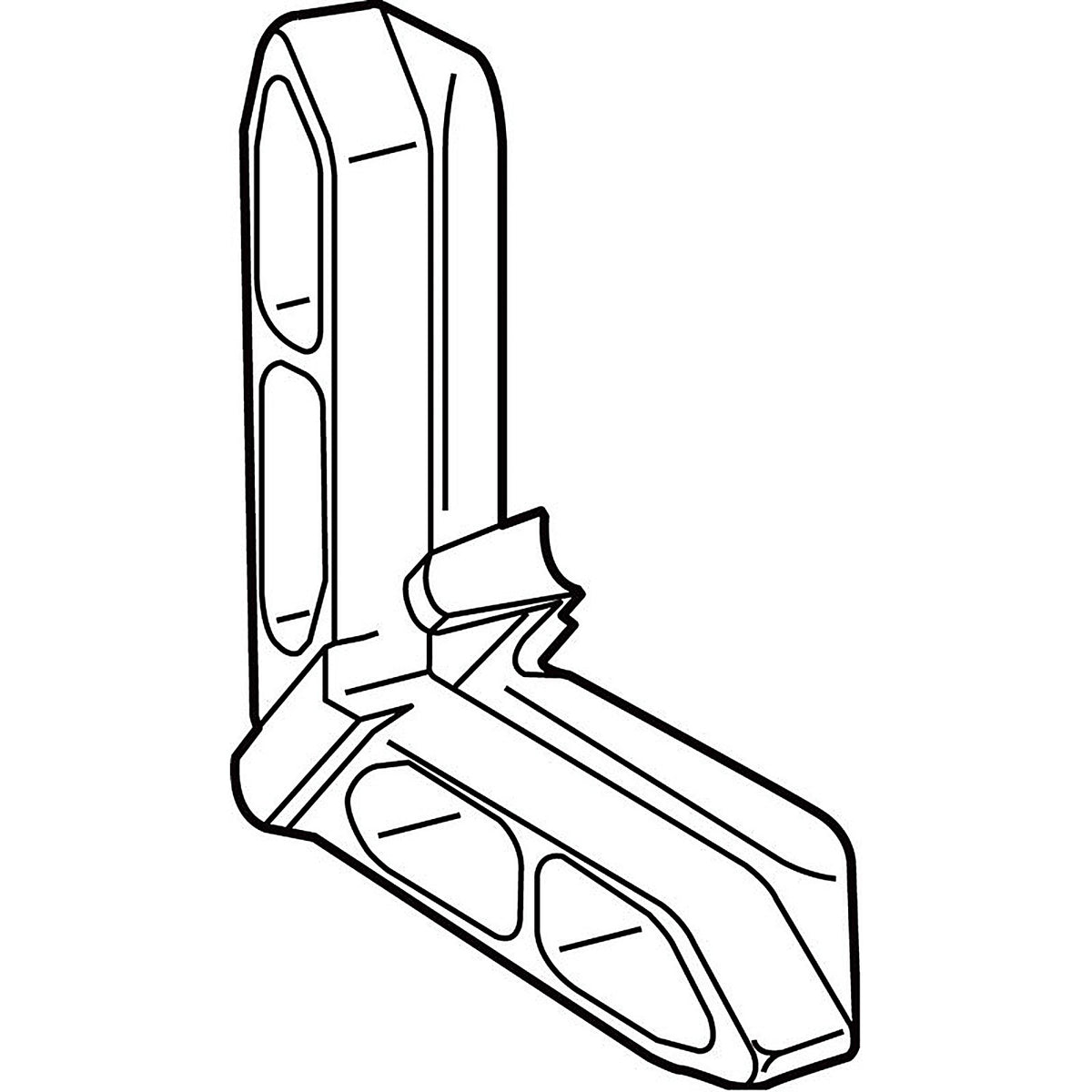 Prime-Line - PL 15756 - Tan Plastic 7/16 in. W X 3/4 in. L Screen Frame Corner 1 pk