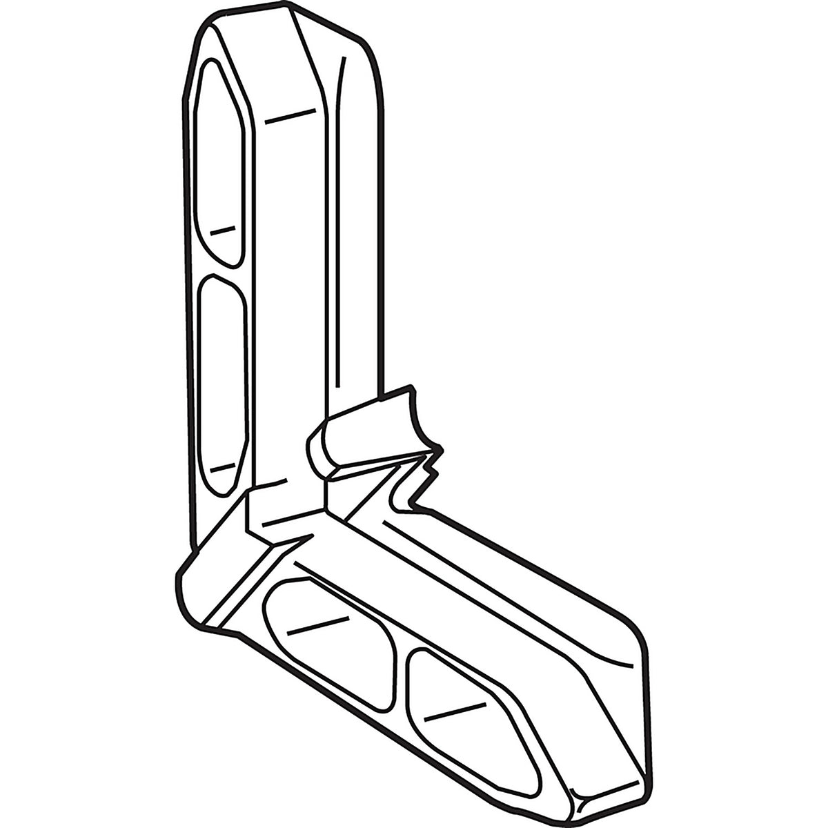 Prime-Line - PL 15758 - Cream Plastic 3/4 in. W X 3/4 in. L Screen Frame Corner 1 pk