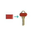 Lucky Line - 17204 - Plastic Assorted Key Sleeve, Large - 4/Pack