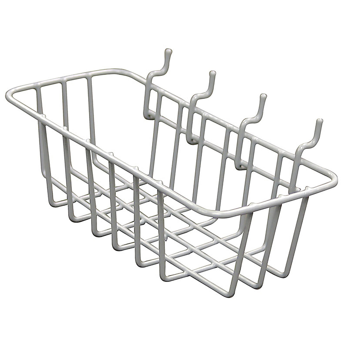 Crawford - WB85 - Gray Steel 4.1 in. Peggable Wire Basket - 1/Pack