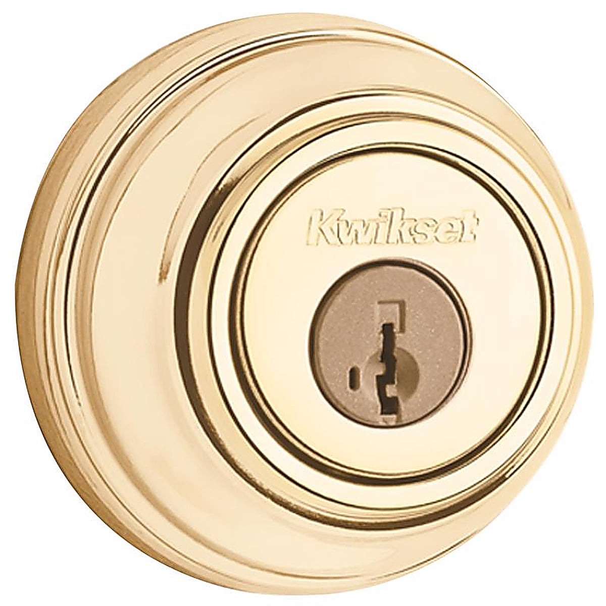 Kwikset - 99800-120 - SmartKey Polished Brass Metal Deadbolt