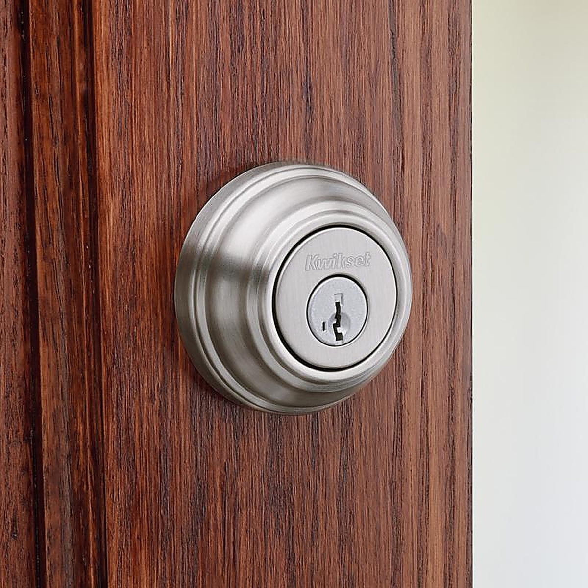 Kwikset - 99800-123 - SmartKey Satin Nickel Metal Deadbolt