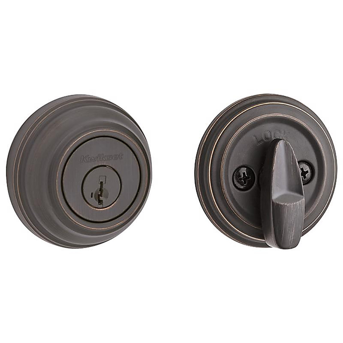 Kwikset - 99800-122 - SmartKey Venetian Bronze Metal Deadbolt