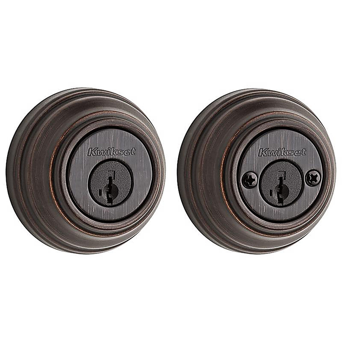 Kwikset - 99850-073 - SmartKey Venetian Bronze Metal Deadbolt