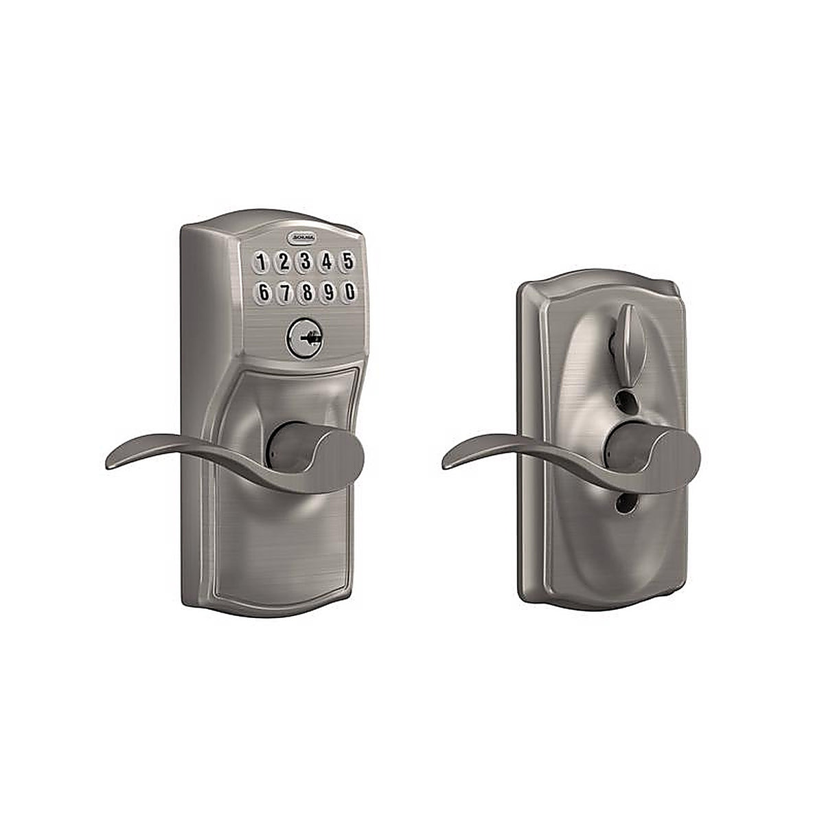Schlage - FE595VCAMACC619 - Satin Nickel Steel Electronic Keypad Entry Lock