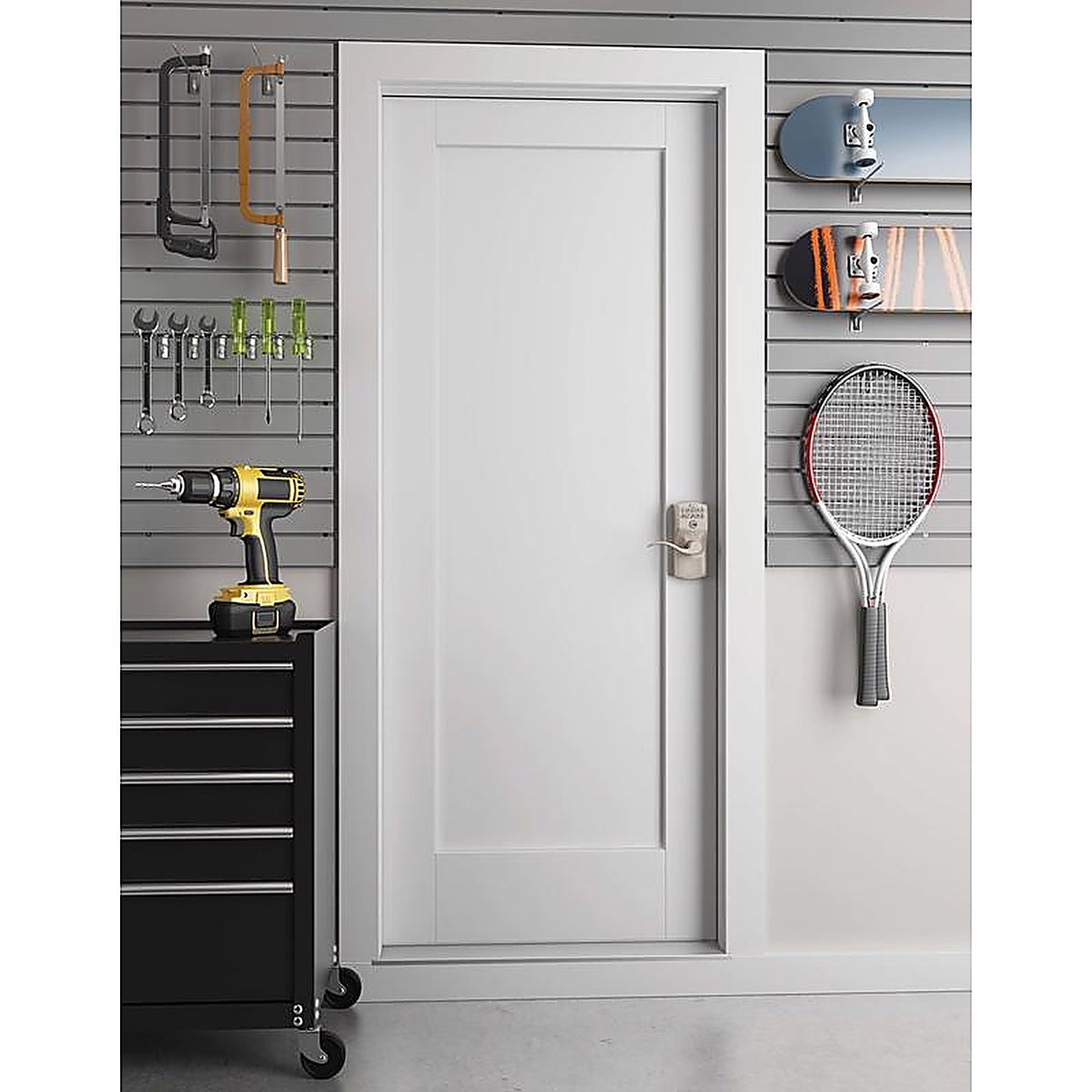 Schlage - FE595VCAMACC619 - Satin Nickel Steel Electronic Keypad Entry Lock