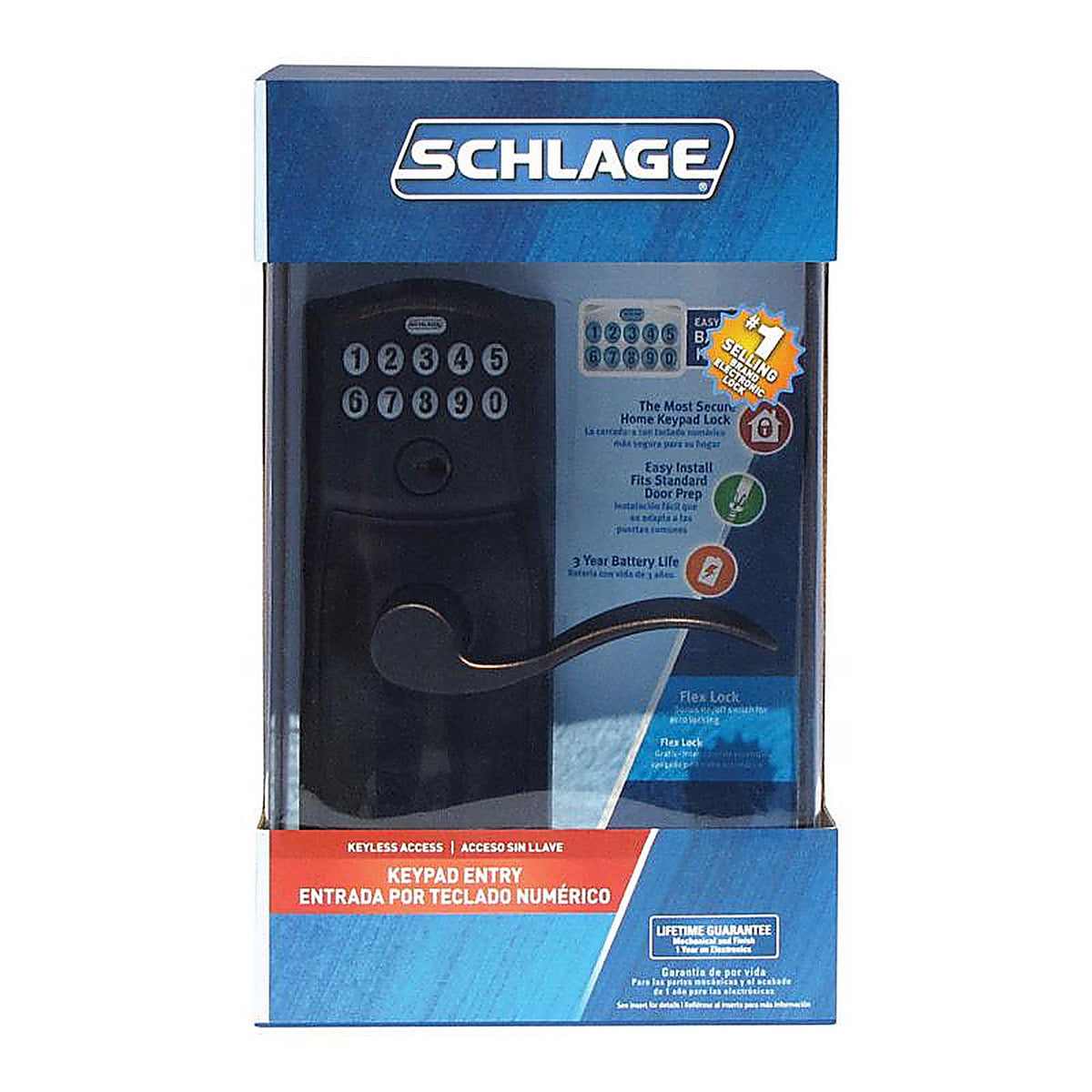 Schlage - FE595VCAMACC716 - Aged Bronze Steel Electronic Keypad Entry Lock