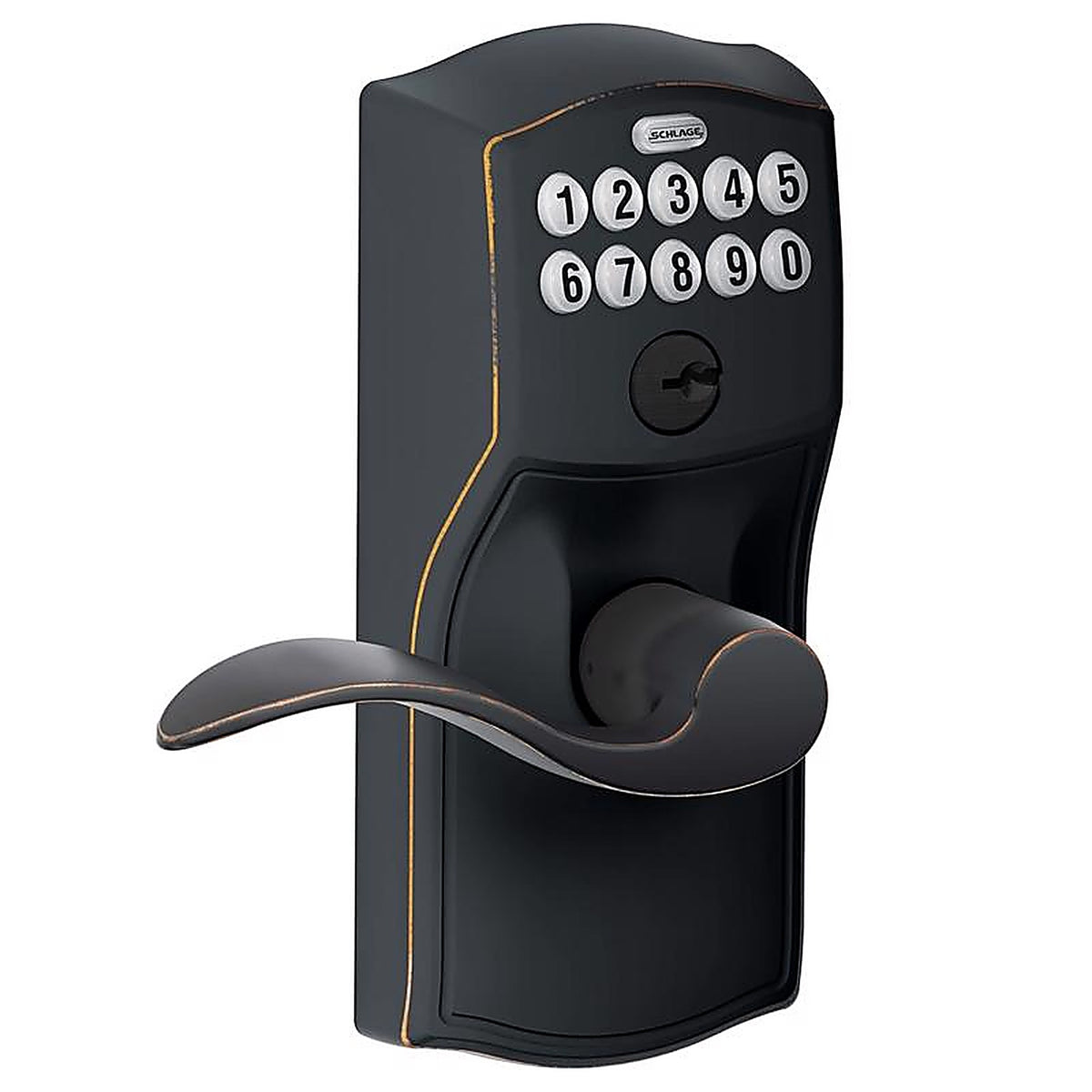 Schlage - FE595VCAMACC716 - Aged Bronze Steel Electronic Keypad Entry Lock