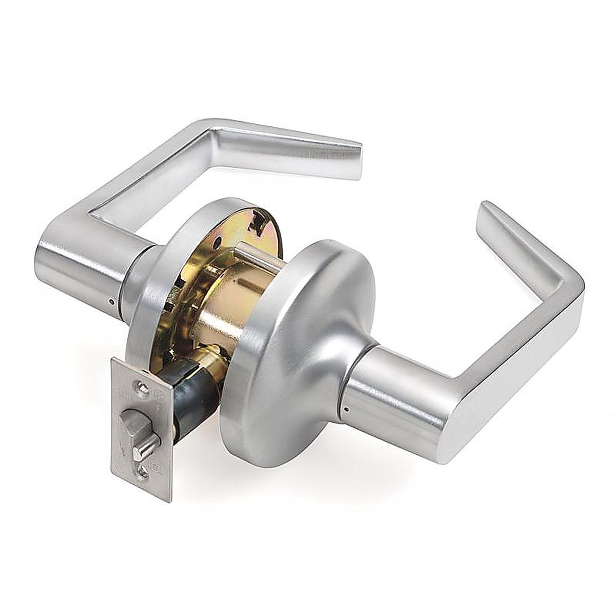 Tell - CL100013 - Cortland Satin Chrome Passage Lockset ANSI Grade 2 1-3/4 in.