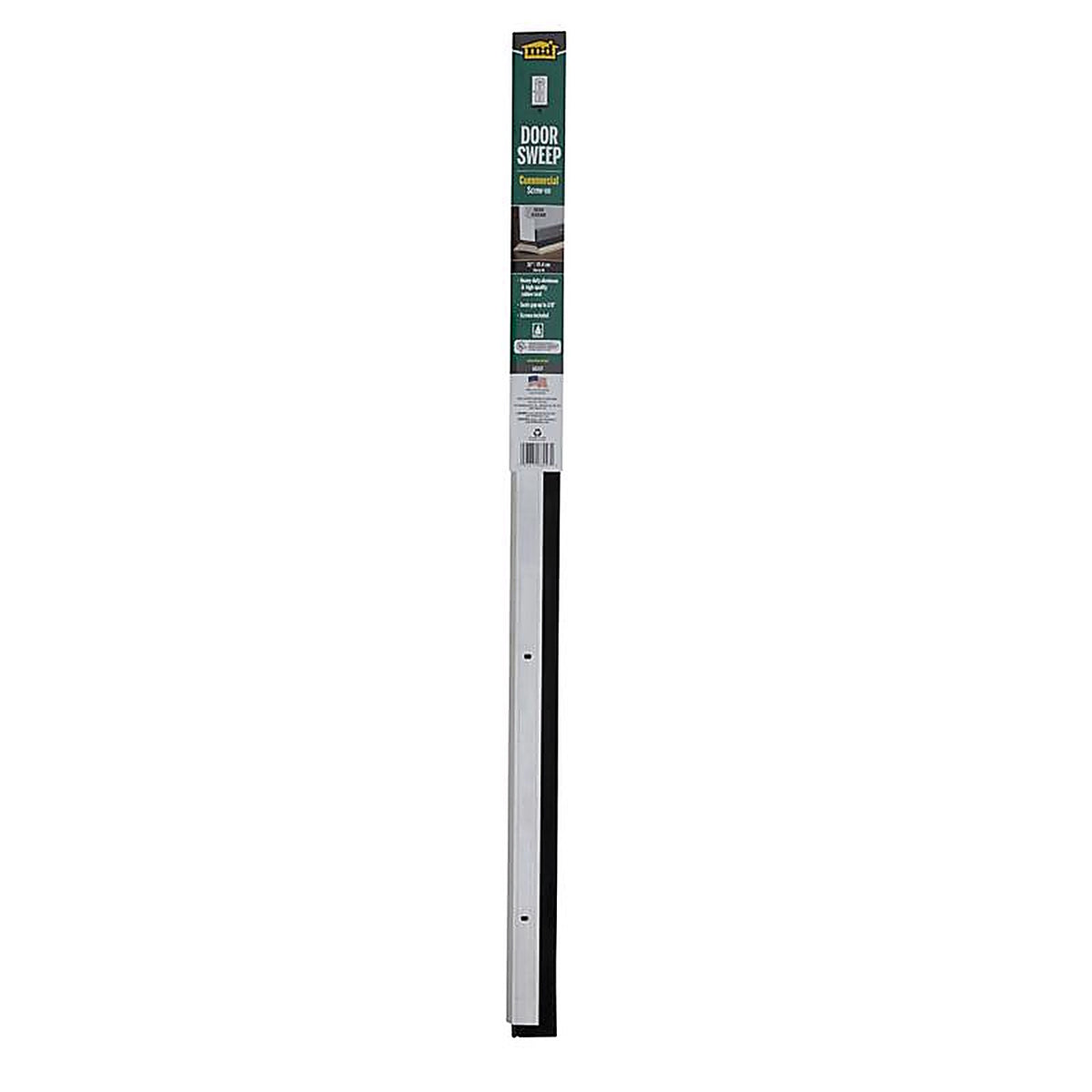 M-D - 68247 - Silver Aluminum Door Sweep For Commerical, Doors 3 ft. L x 2 in.