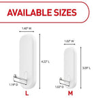 3M - 17068ES - Medium Plastic Wire Hooks 3-1/8 in. L - 2/Pack