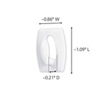 3M - 17006-18ES - Command Mini Plastic Hook 11/8 in. L - 18/Pack