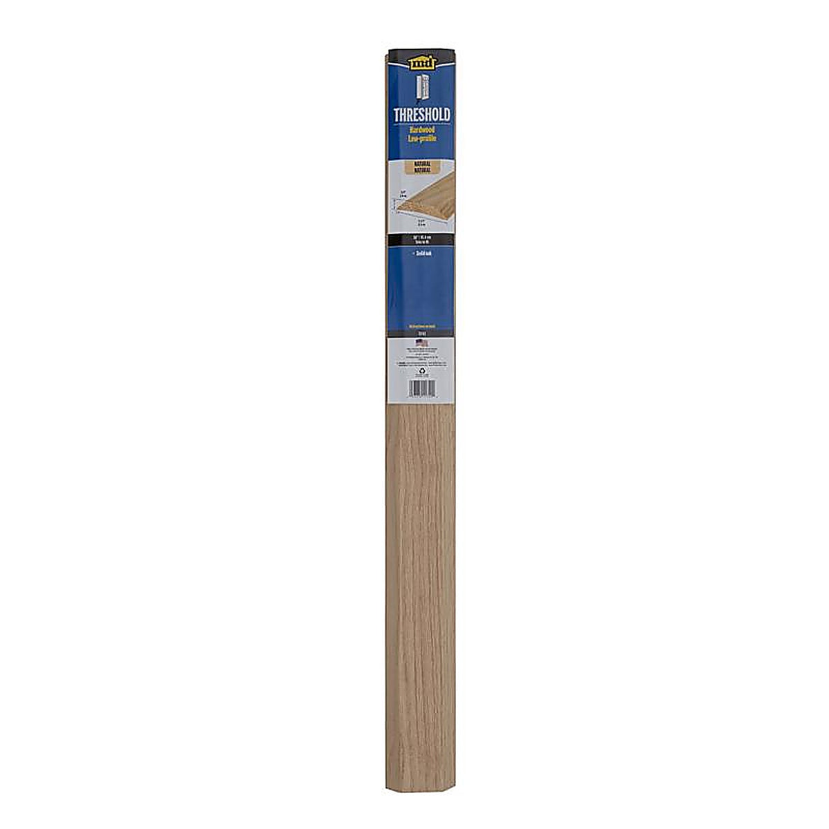 M-D - 11742 - 0.75 H x 3.5 in. W x 36 in. L Wood Grain Hardwood Low Rug Threshold Oak