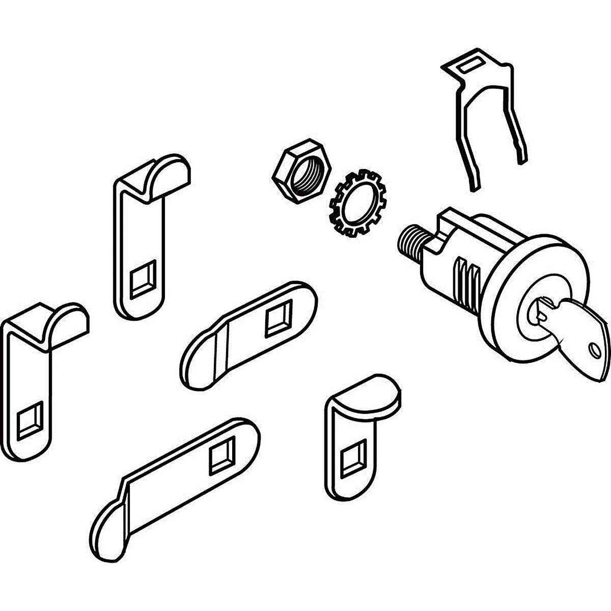 Prime-Line - S 4526 - Nickel Steel Counter Clockwise Mailbox Lock