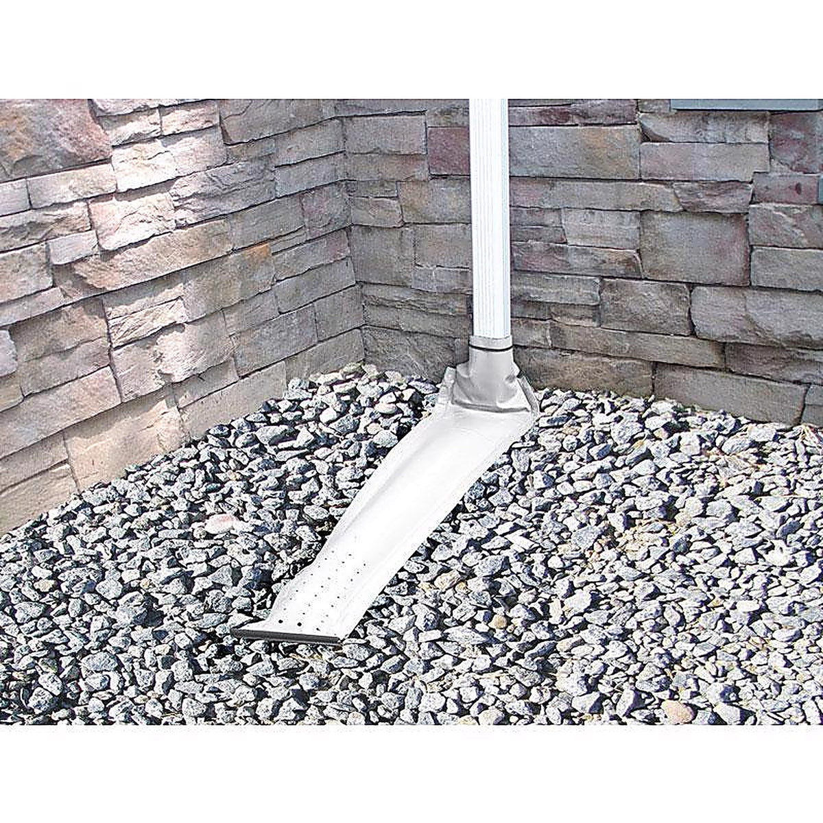 Frost King - DE46WH - Drain Away 2.88 in. H x 9 in. W x 4 in. L White Plastic Downspout Extension