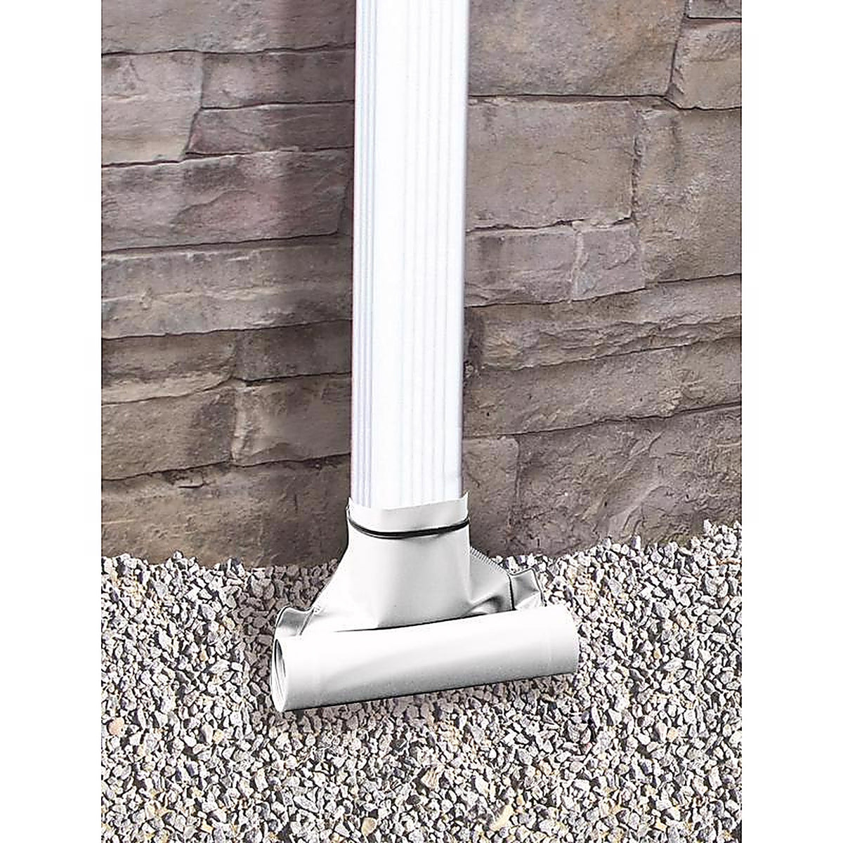 Frost King - DE46WH - Drain Away 2.88 in. H x 9 in. W x 4 in. L White Plastic Downspout Extension