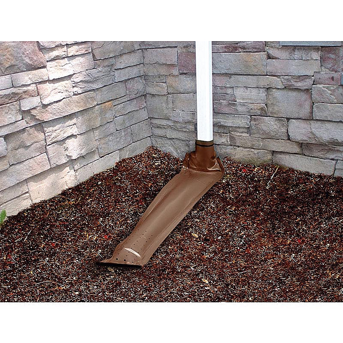 Frost King - DE46BR - Drain Away 2.8 in. H x 9 in. W x 4 in. L Brown Plastic Downspout Extension