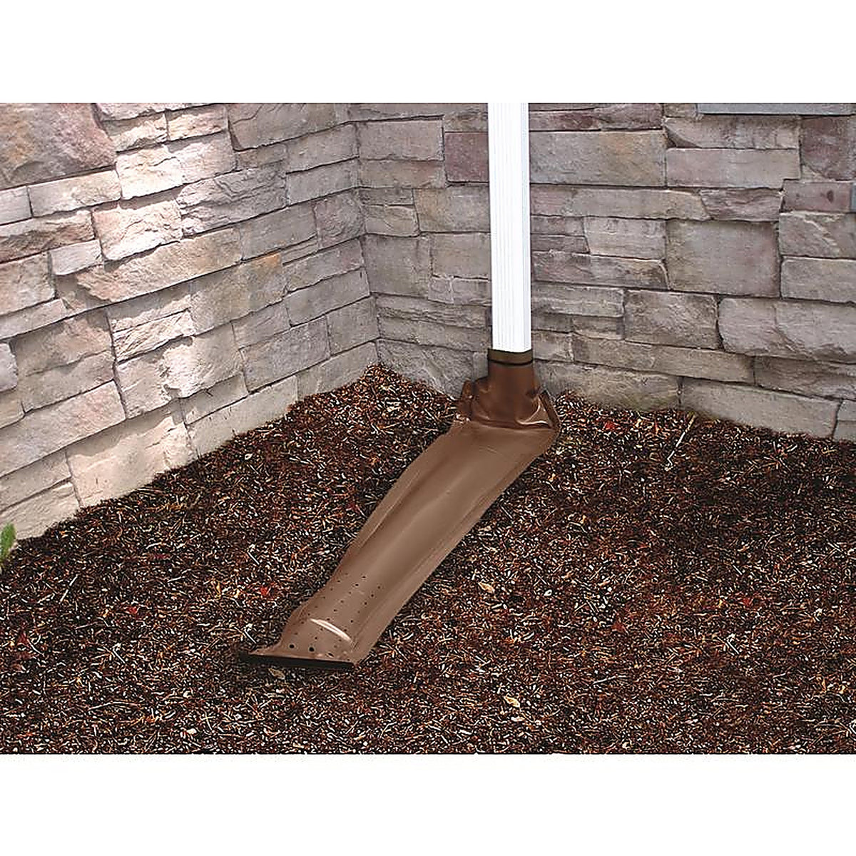 Frost King - DE46BR - Drain Away 2.8 in. H x 9 in. W x 4 in. L Brown Plastic Downspout Extension