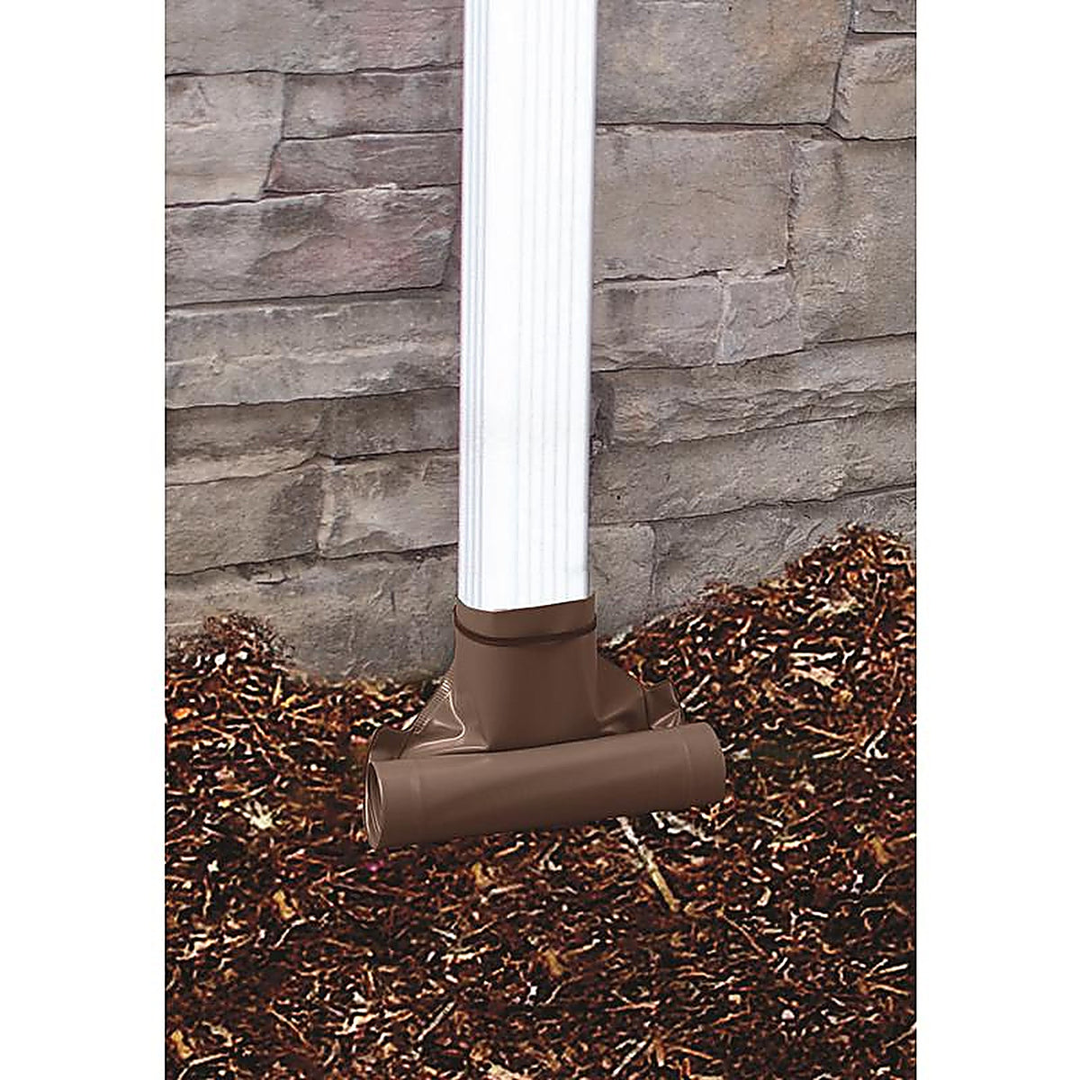 Frost King - DE46BR - Drain Away 2.8 in. H x 9 in. W x 4 in. L Brown Plastic Downspout Extension