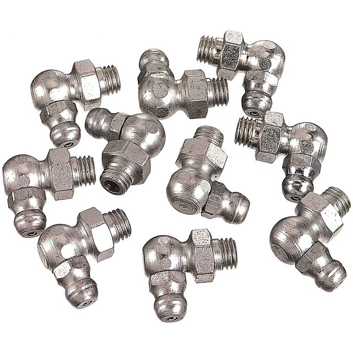 Lincoln - 5490 - Grease Fittings, 1/8 in Pipe Thread, 90 angle, Card of 10