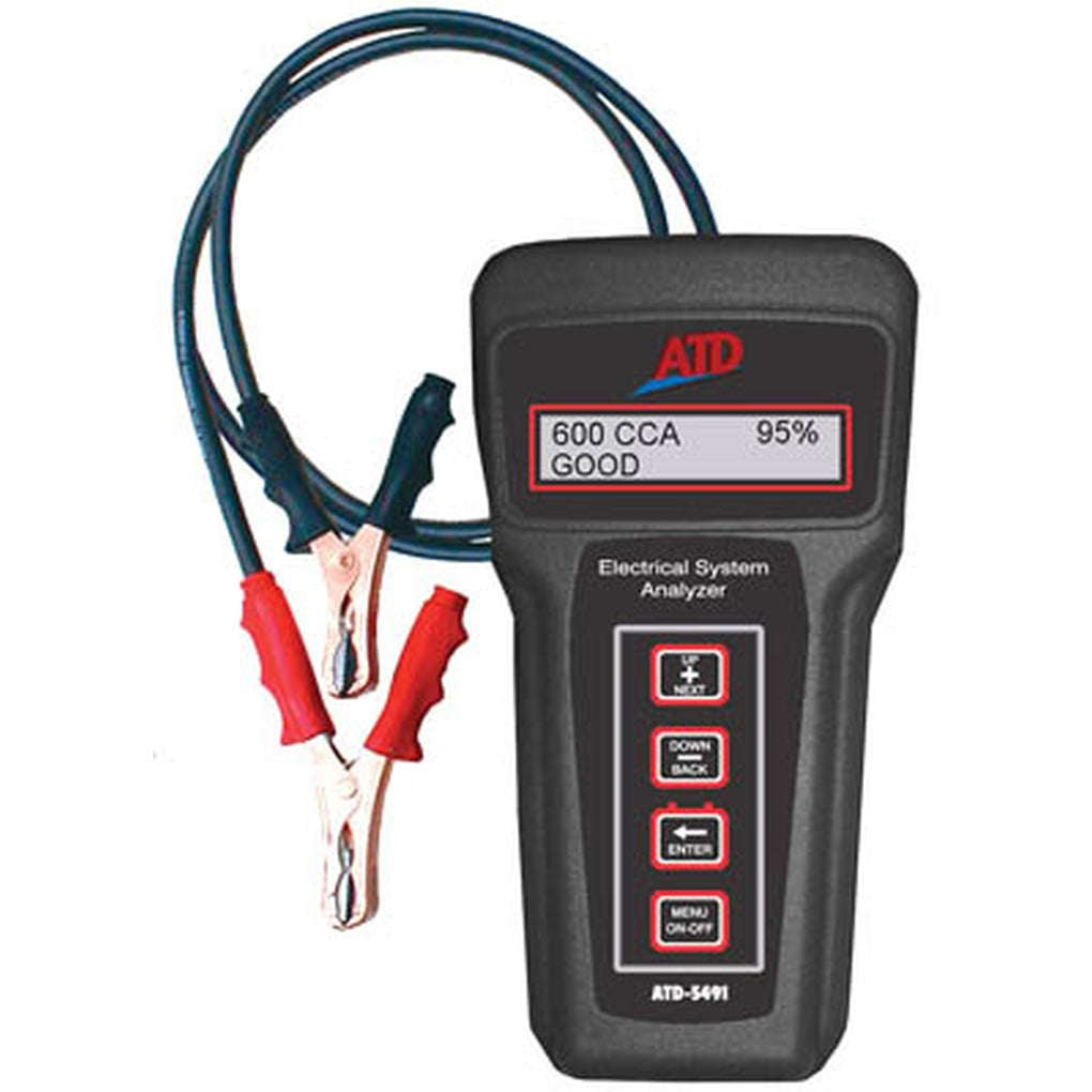ATD - 5491 - 6V & 12V Electronic Battery & 6-12-24-36V Charging/Starting Systems Tester with USB adapter