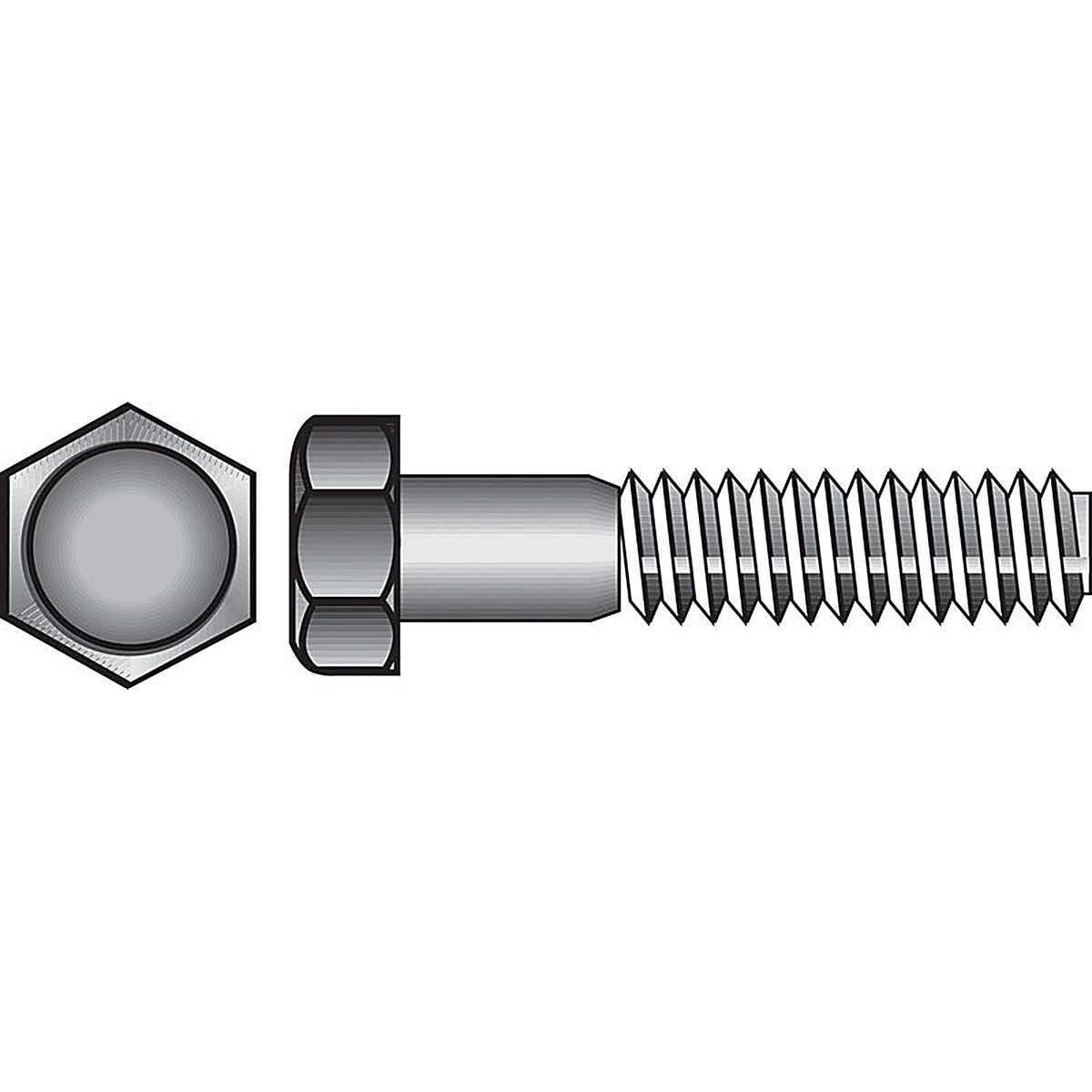 Hillman - 811627 - 1/2 in. D X 5-1/2 in. L Hot Dipped Galvanized Steel Hex Bolt 25 pk