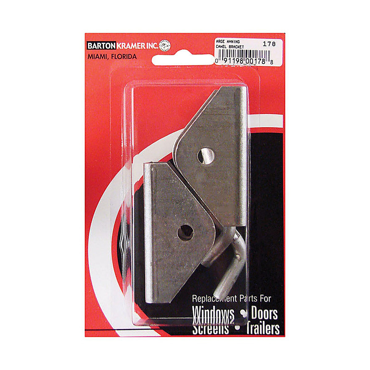 Barton Kramer - 178C - Mill Aluminum Bracket 1.25 in. H X 1-1/8 in. W X 2-5/16 in. L 1 pk