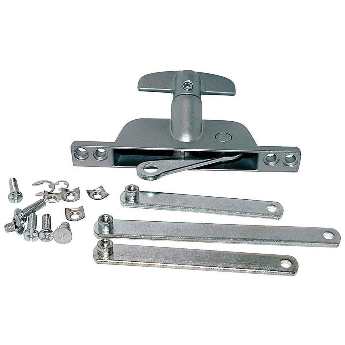 Barton Kramer - 211C - Silver Aluminum Left/Right Jalousie Window Operator Kit