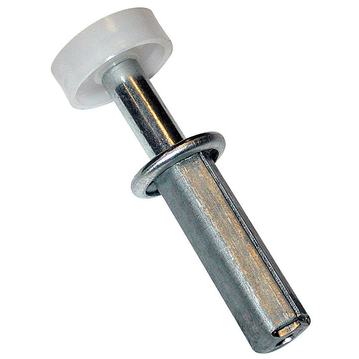 Barton Kramer - 383C - Mill Silver Steel Bi-fold Door Wheel Guide 2 pk