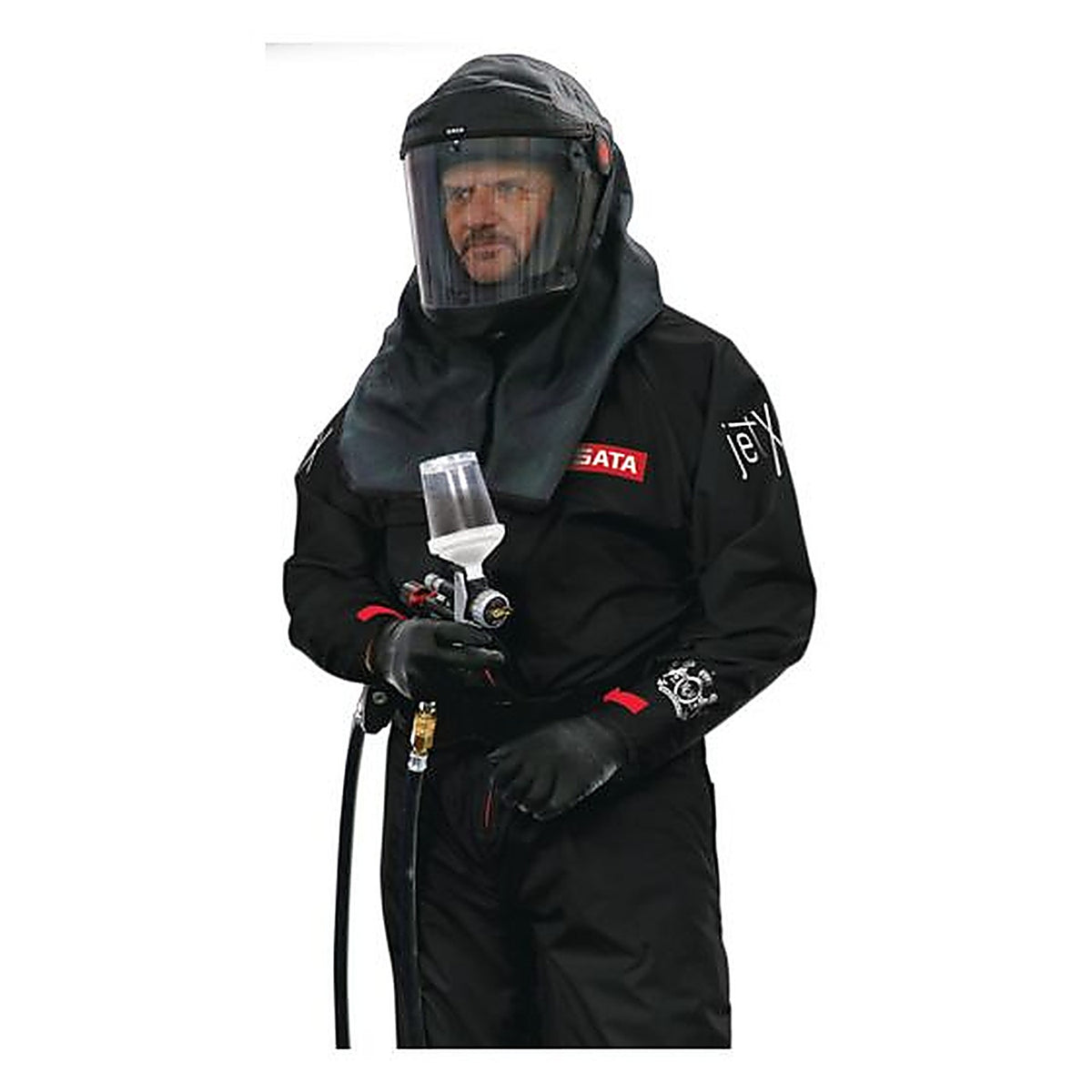 SATA - 550056BK - Pro Series Paint Suit, Black, Large