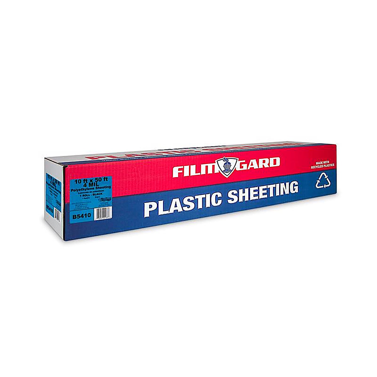 Film-Gard - 625914 - Plastic Sheeting 4 mil X 10 ft. W X 50 ft. L Polyethylene Black 1 pk