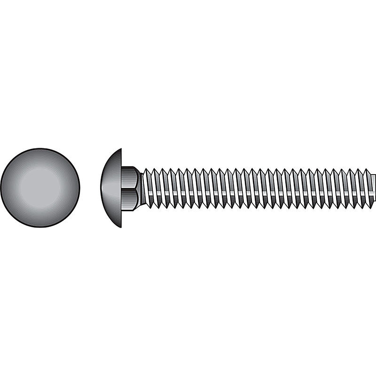 Hillman - 812594 - 3/8 in. X 7 in. L Hot Dipped Galvanized Steel Carriage Bolt 50 pk