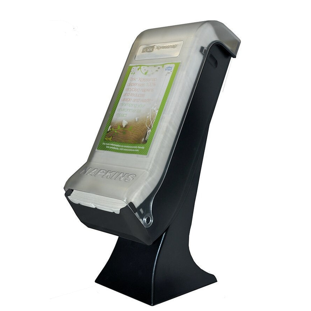 Tork - 5555100 - Xpressnap Classic Stand Napkin Dispenser with Drive Thru Face Plate - Black