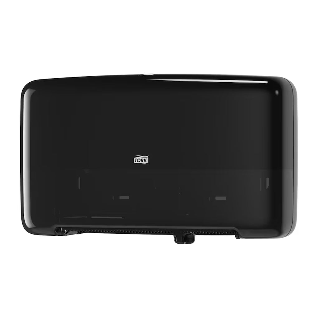 Tork - 5555290 - Elevation Twin Mini Jumbo Bath Tissue Roll Dispenser, Black