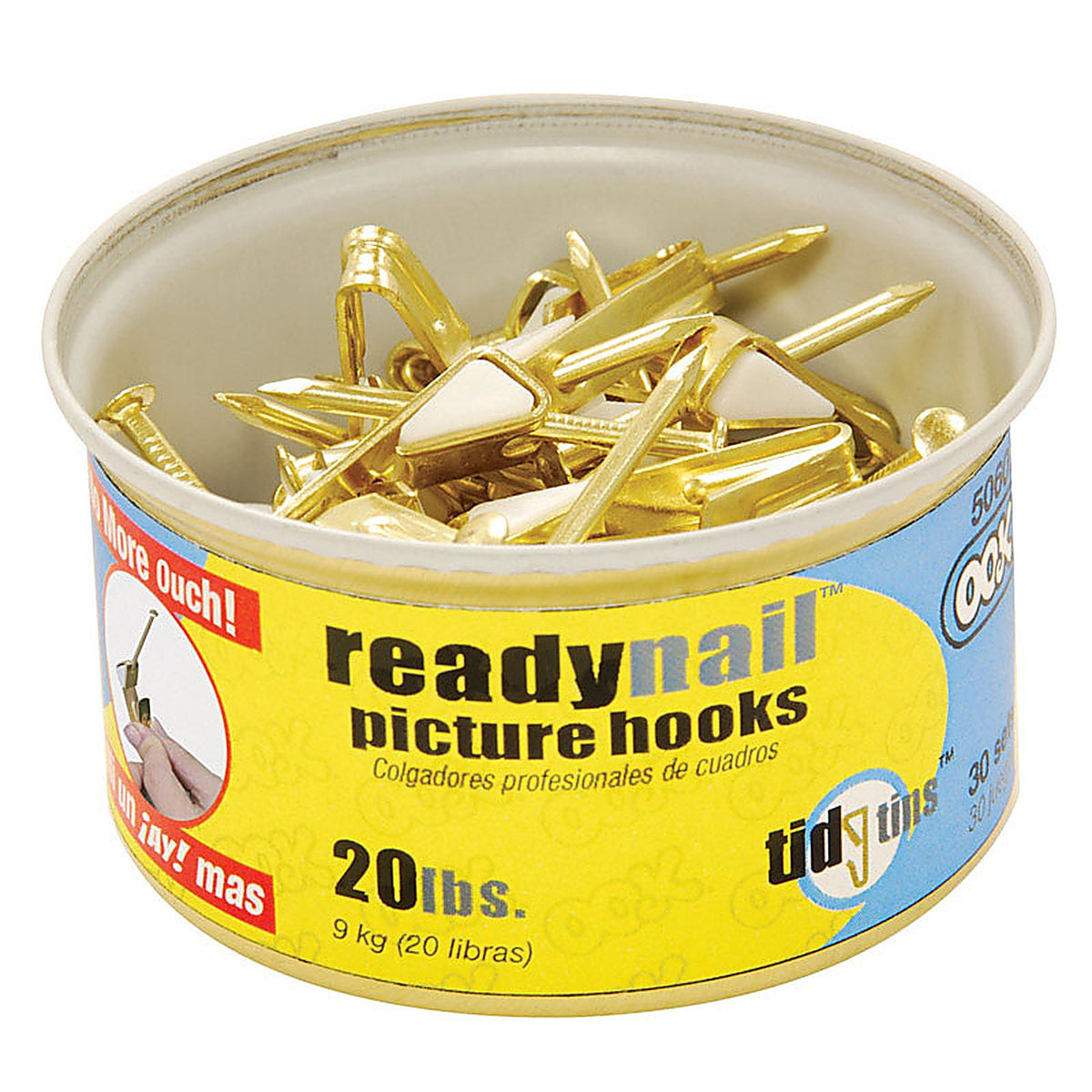 OOK - 50607 - Brass-Plated Standard Picture H20 lb. - 30/Pack
