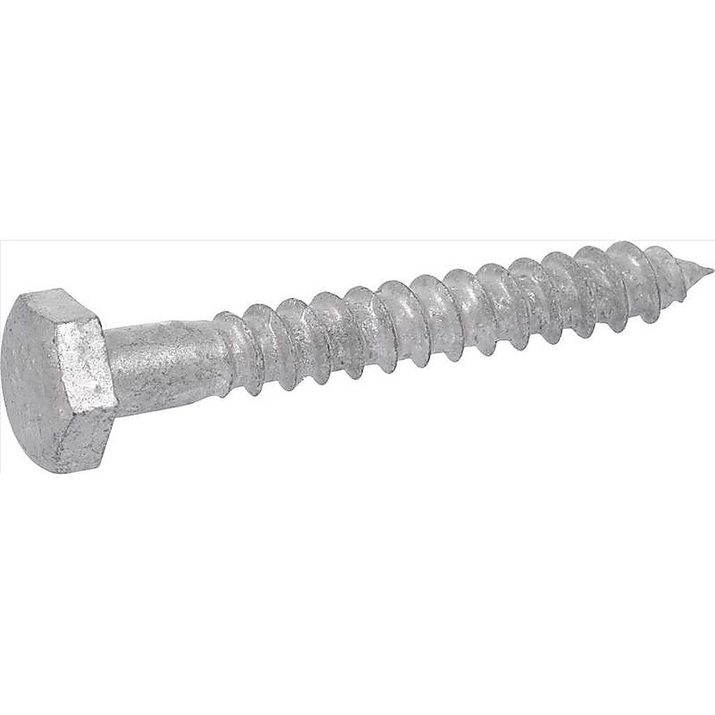 Hillman - 812024 - 1/4 in. X 5 in. L Hex Hot Dipped Galvanized Steel Lag Screw 100 pk