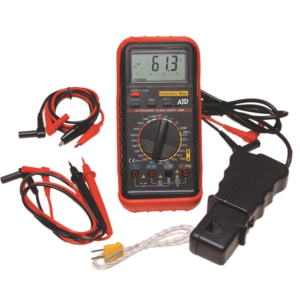 ATD - 5570 - Deluxe Automotive Meter with RPM and Temperature Functions