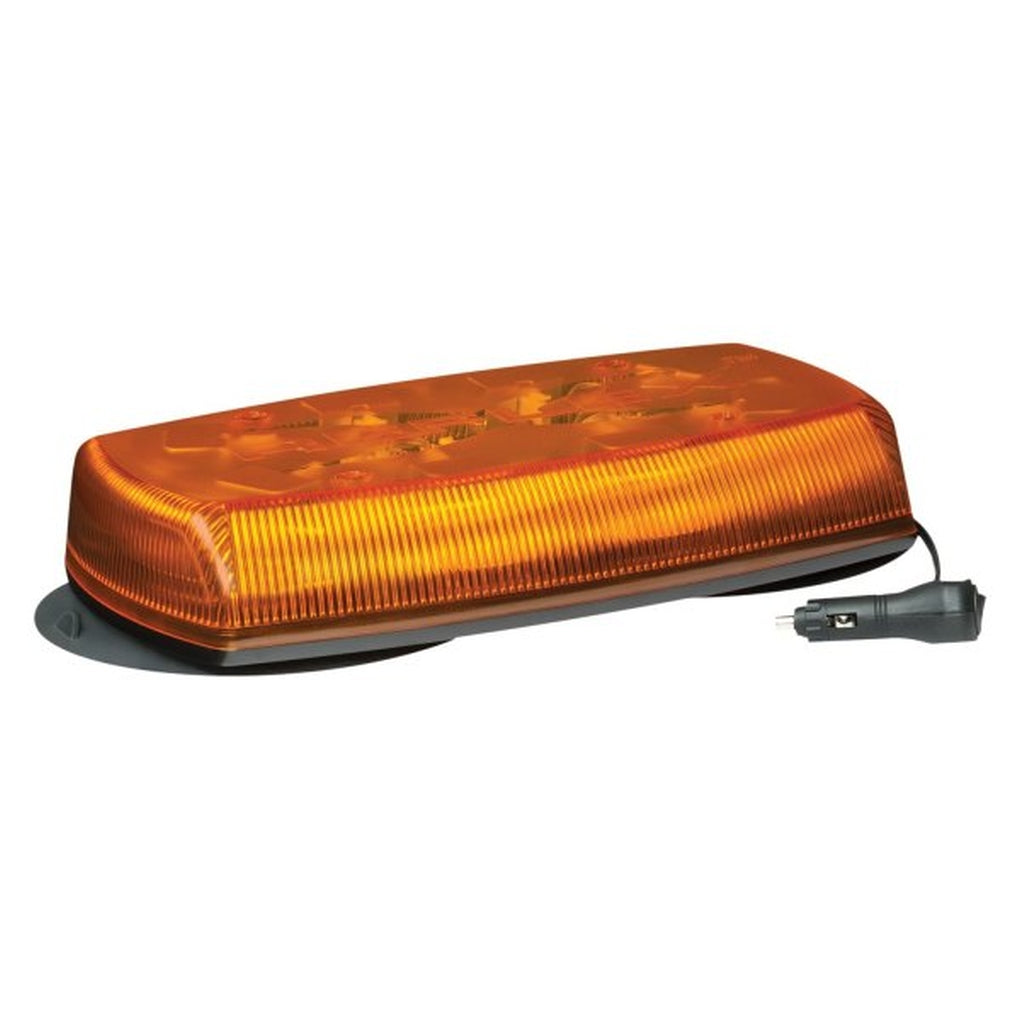 ECCO - 5585A-VM - LED Minibar - Reflex, 15in, 12-24VDC, 18 Flash Patterns, Vacuum Mnt, Amber Dome,